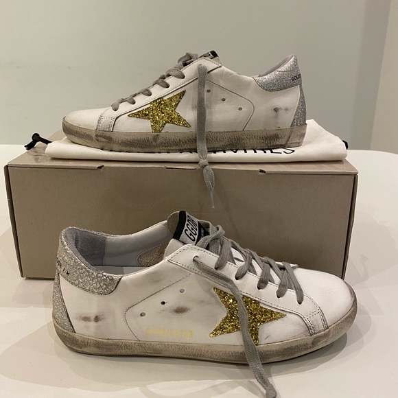 Golden Goose Superstar White Leather/Gold/Silver - Picture 5 of 10